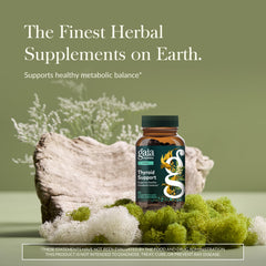 Gaia Herbs Thyroid Support ingredients kelp and brown seaweed highlight premium nutrient sources.