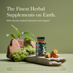 Capsules pictured ready to take with a meal for consistent daily use