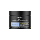 Gainful Creatine powder bottle for easy post workout mixing.