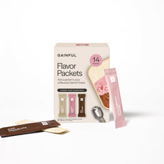 Gainful Flavor Sticks Neapolitan pack — convenient flavoring for protein shakes