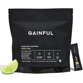 Gainful Hydration Caffeine Packets Lemon Lime front view showing on-the-go hydration option
