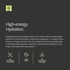 Gainful Hydration Caffeine Packets Lemon Lime serving with a glass for post-workout refreshment