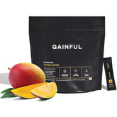 Gainful Hydration Packets Tropical Mango pour supports fast, caffeine-free hydration during workouts