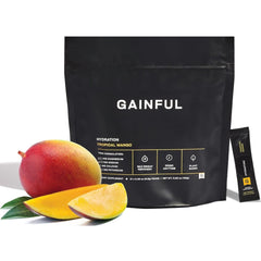 Gainful Hydration Packets Tropical Mango pour supports fast, caffeine-free hydration during workouts