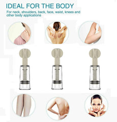 Gajoin cupping set with removable bio-magnetic points for customizable home therapy.