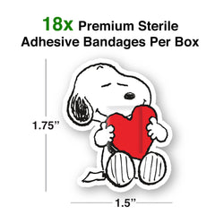 Curitas GAMAGO Snoopy con diseño Peanuts para protección rápida de rasguños en niños.