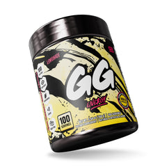 Gamer Supps GG Lemonade powder-scoop highlights 100 servings per tub and value.