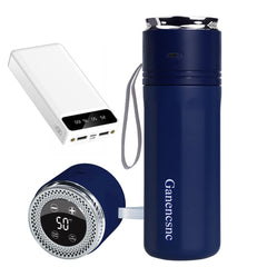 Ganencsnc electric insulin cooler blue front view with compact travel-ready design