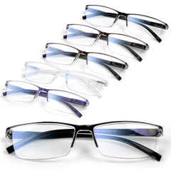 Gaoye 6-pack executive reading glasses close-up, durable frames for daily use.