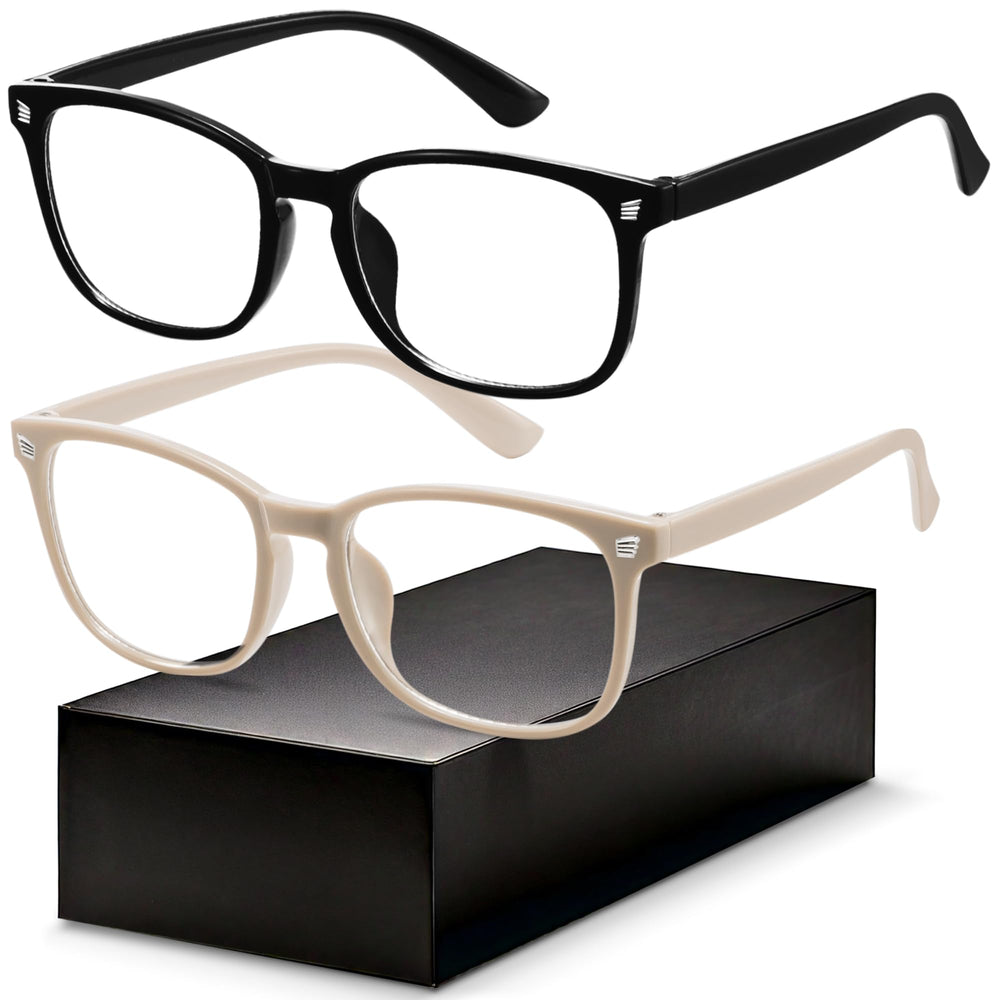 Gaoye blue light blocking glasses fashion square front view for screen time comfort