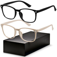 Gaoye blue light blocking glasses fashion square front view for screen time comfort