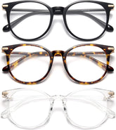 Gaoye blue light blocking glasses with retro round frame for reduced glare on screens.