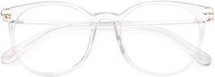 Gaoye blue light blocking glasses with retro round frame reduce screen glare during long work days.