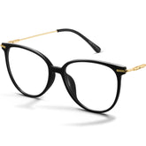 Gaoye blue light blocking glasses with round TR90 frame for screen protection and comfort.