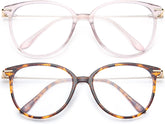 Gaoye blue light glasses with round TR90 frames for all-day comfort.