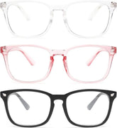 Gaoye blue light glasses women three-pack worn during daily screen use for comfort