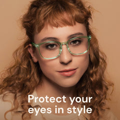 Gaoye blue light glasses for women, side view, lightweight comfort for daily use.