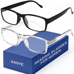 gaoye gafas de lectura en doble pack vista frontal y comodidad diaria