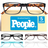 Gaoye reading glasses close-up showing 2.75 magnification for close work