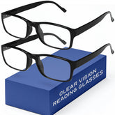 Gaoye reading glasses with rectangle black frames for easy daily reading