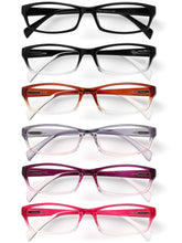 Gaoye reading glasses for women in a six-pack set with protective cases.