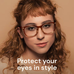 Gaoye blue light glasses side view showing lightweight frame