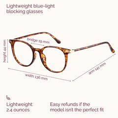 Gaoye Tea Leopard round side profile shows lightweight frame for all-day comfort.