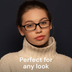 Gaoye black rectangle frame reading glasses for all-day comfort.