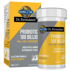 Garden of Life Dr Formulated Once Daily 100Billion capsule in bottle for daily digestive support