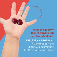 Garden of Life Dr Formulated gummies with prebiotic fiber for kids' daily routine.