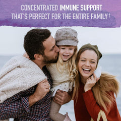 Dropper application of Garden of Life Organics Elderberry Immune Syrup for easy dosing