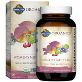Garden of Life Organics Women 40+ multivitamin bottle for energy and metabolism support.