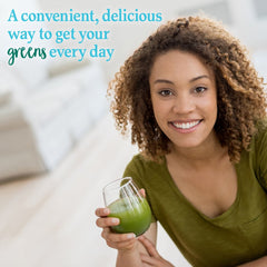 Garden of Life Perfect Food ingredients spotlight highlights spirulina and greens.