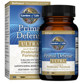 Garden of Life Primal Defense Ultra bottle front for daily gut balance.
