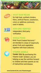 Garden of Life Raw B Complex bottle label highlighting vegan, gluten-free, non-GMO