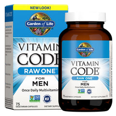 Garden of Life Vitamin Code RAW ONE for Men bottle supports active daily use