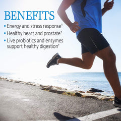 Label of Garden of Life RAW ONE for Men showing nutrient blend