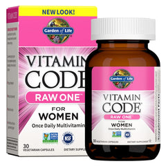 Garden of Life Vitamin Code RAW One for Women bottle for everyday wellness.
