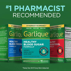 Close-up of Garlique bottle showing compact, convenient daily dosage.