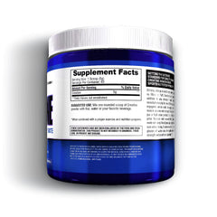 Gaspari Nutrition Pure Creatine Monohydrate label detail highlighting 5 g per serving