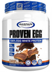 Gaspari Proven Egg bottle displaying dairy-free egg white protein for clean daily fueling