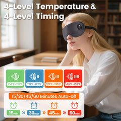 Gasumos eye mask worn in bed for relaxation