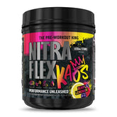 GAT SPORT Nitraflex KAOS Berry Lemonade pack shot highlights energy-boosting formula for workouts