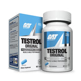 GAT Sport Testrol bottle front shows sleek branding and potential workout support.