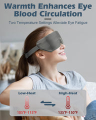 GATCVBIAO wireless eye mask with flaxseed filling providing even heat.
