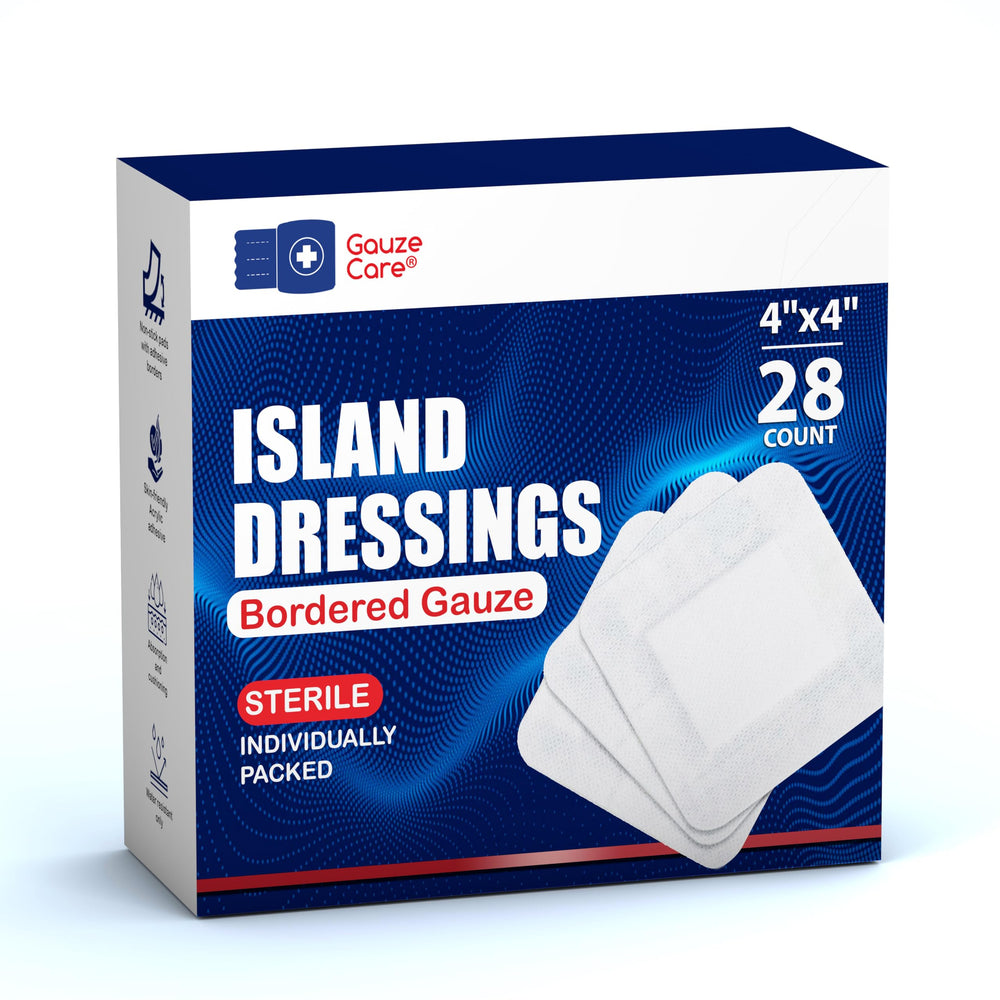 Gauze Care curacion isla 4x4, paquete esteril para curas limpias