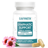 GAVYNETH lymphatic drainage bottle with vegan capsules for daily wellness.