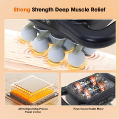GAXEZO deep-tissue percussion head ready for tense back muscles.