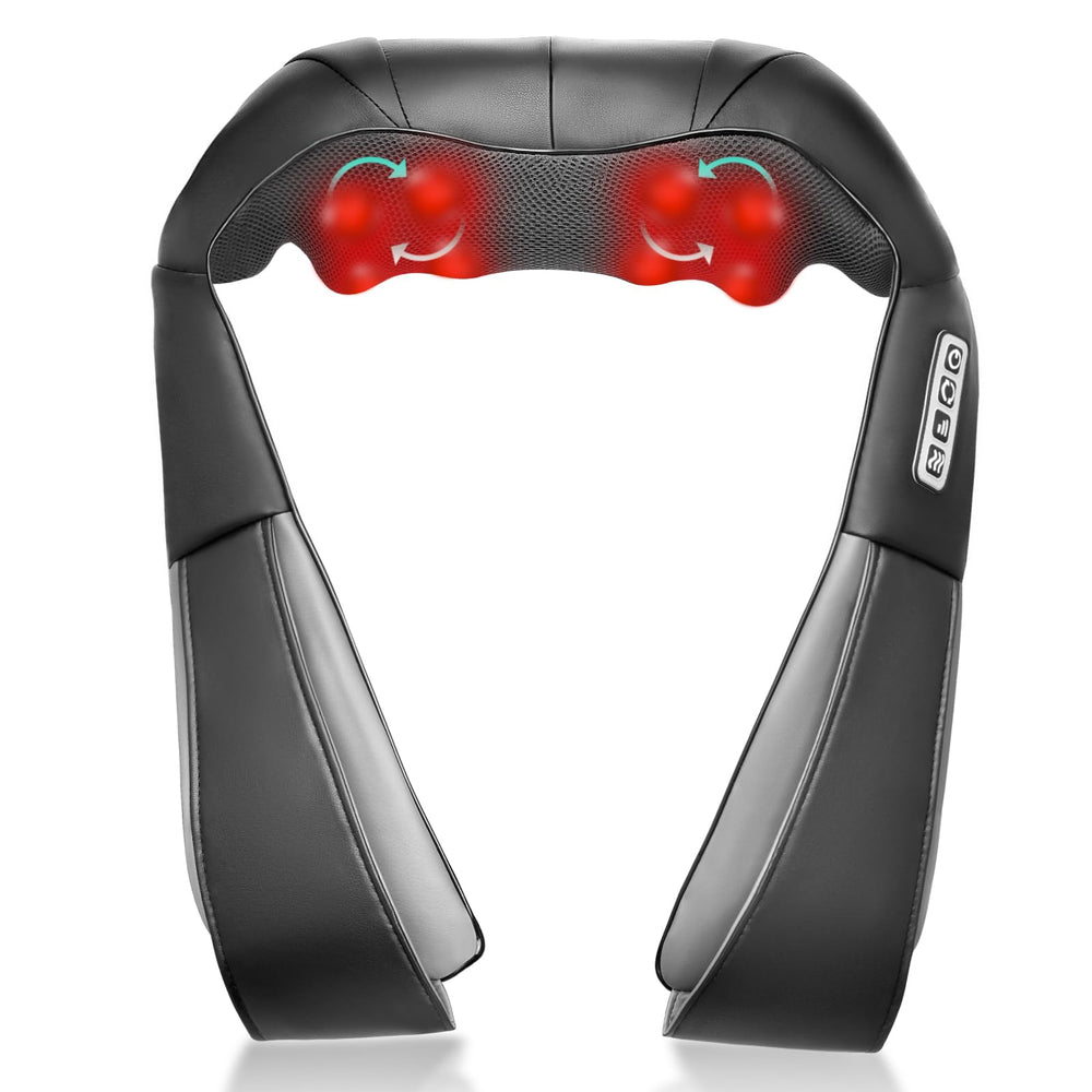 GAXEZO Shiatsu back massager front view showing its compact shape for home use and relief