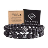 GDLKPYHS Black Onyx/Hematite/Lava bracelet for daily balance and subtle protection.